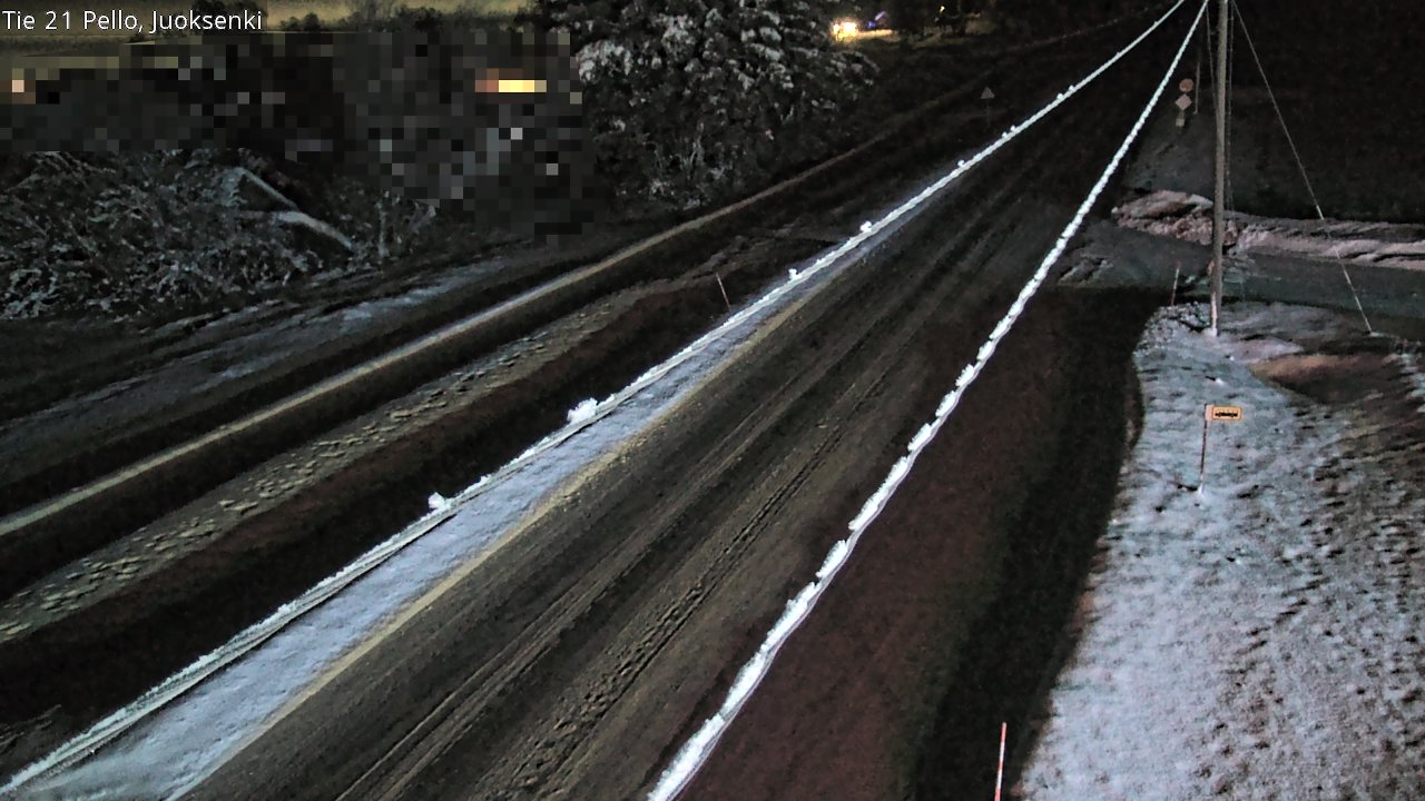 Weather Camera Image Road 21 Pello Juoksenki, Pello, Lappi