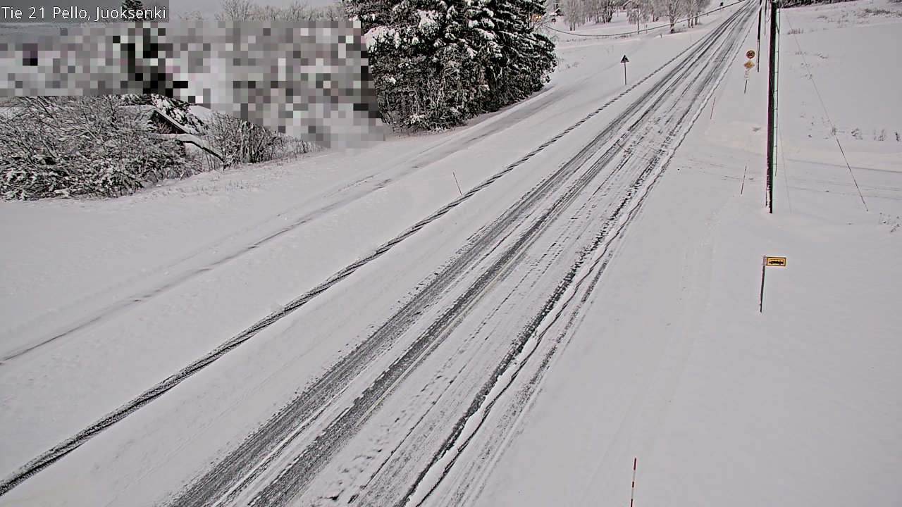 Weather Camera Image Road 21 Pello Juoksenki, Pello, Lappi