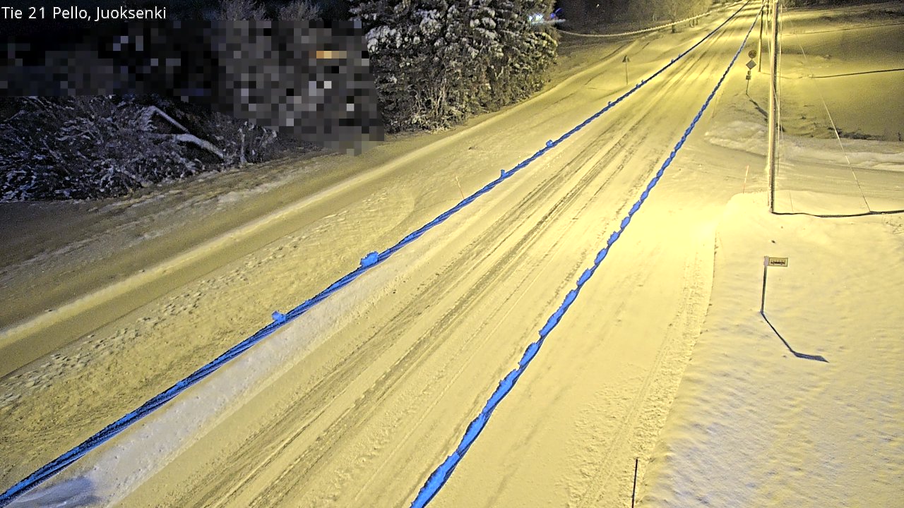 Weather Camera Image Road 21 Pello Juoksenki, Pello, Lappi