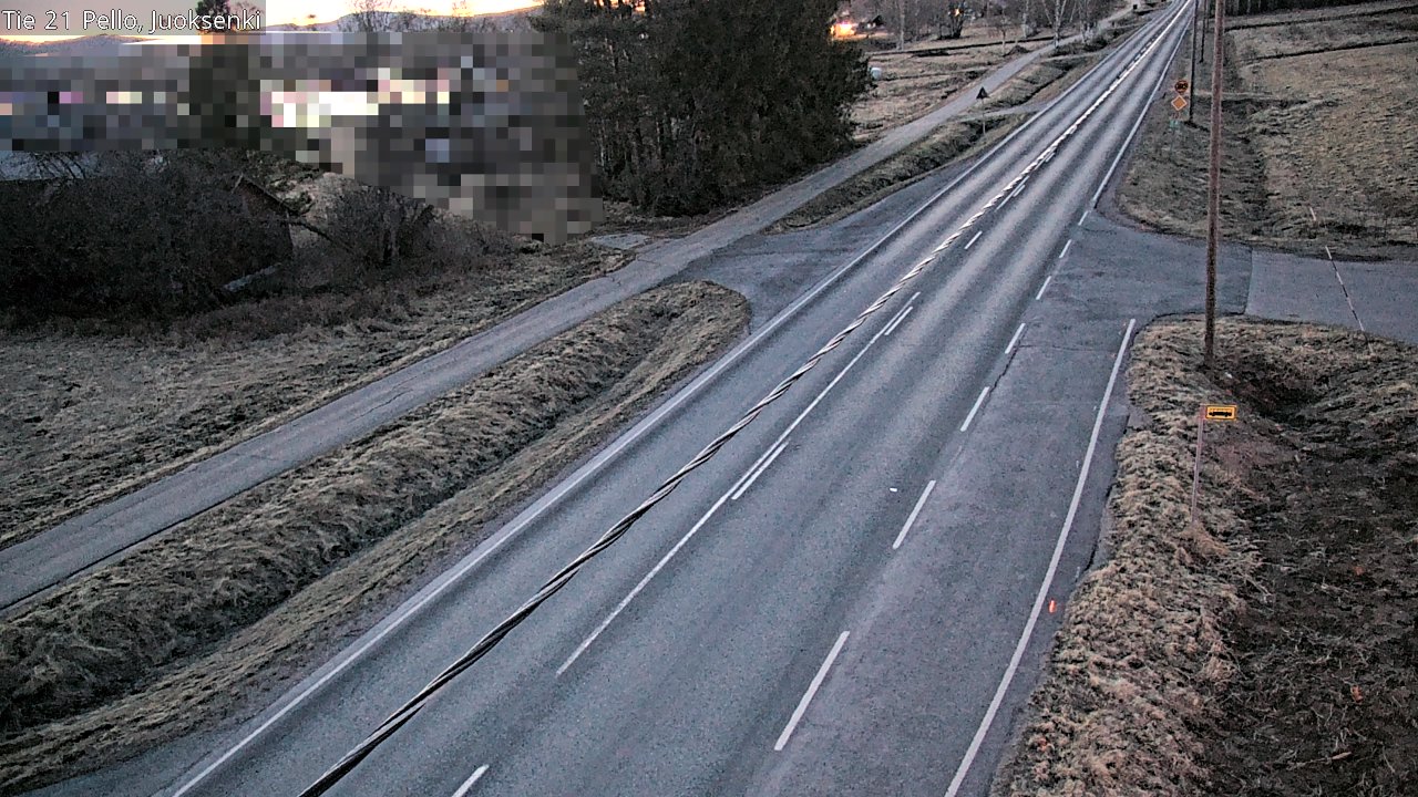 Weather Camera Image Väg 21 Pello Juoksenki, Pello, Lappi