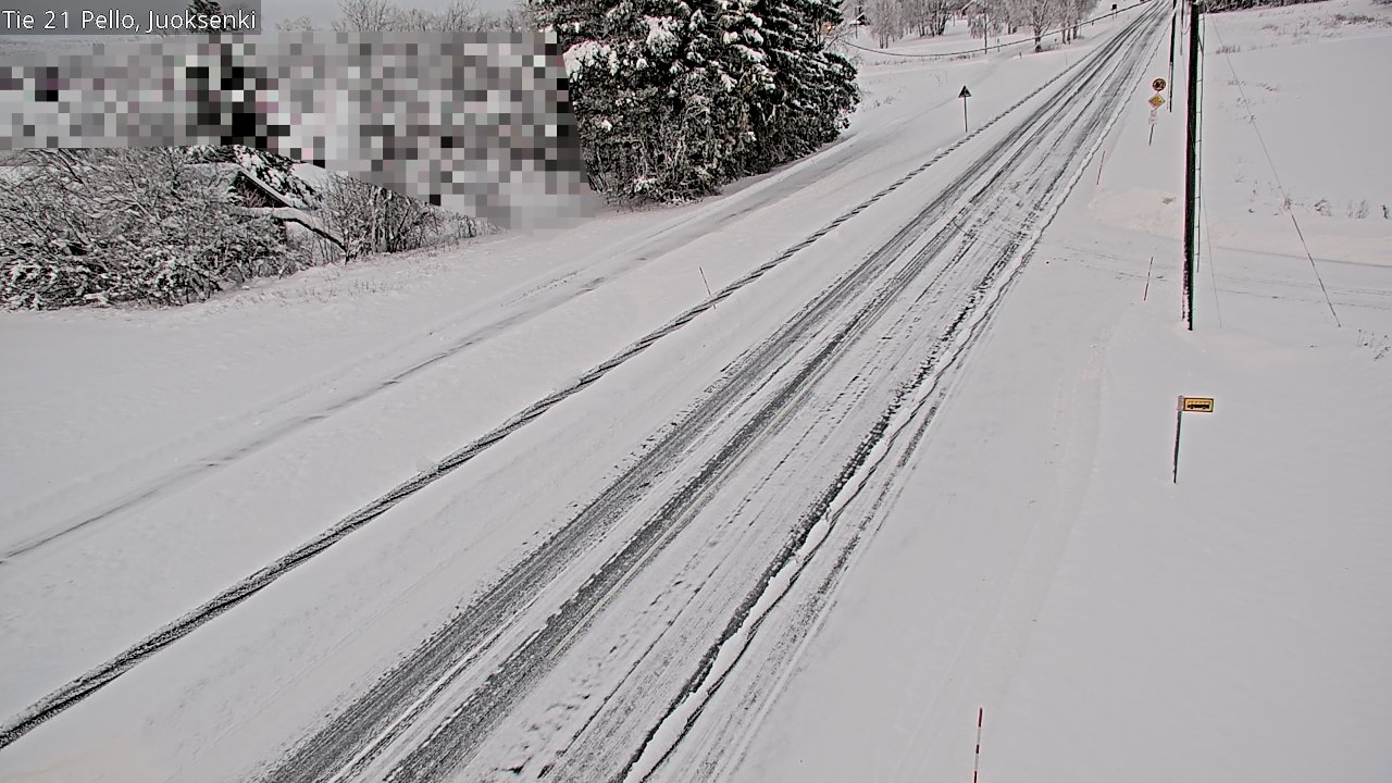 Weather Camera Image Road 21 Pello Juoksenki, Pello, Lappi