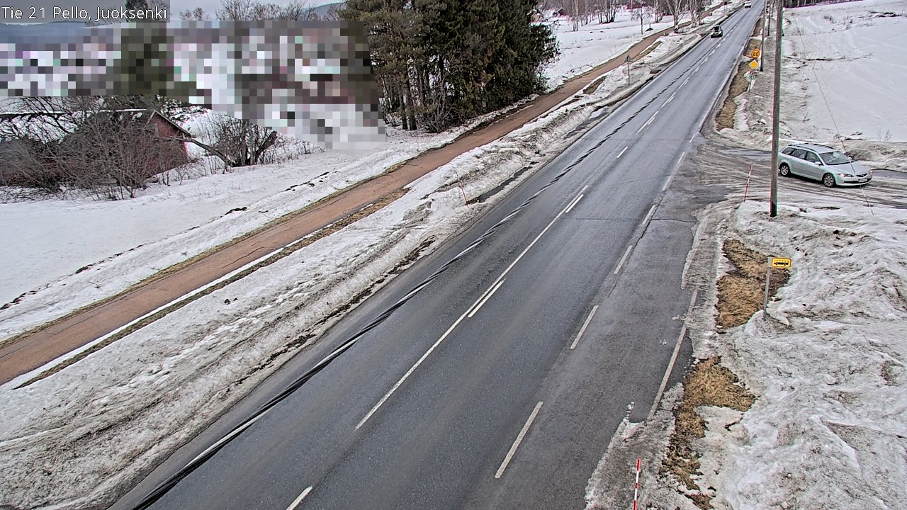 Weather Camera Image Road 21 Pello Juoksenki, Pello, Lappi