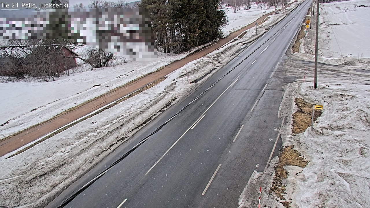 Weather Camera Image Road 21 Pello Juoksenki, Pello, Lappi