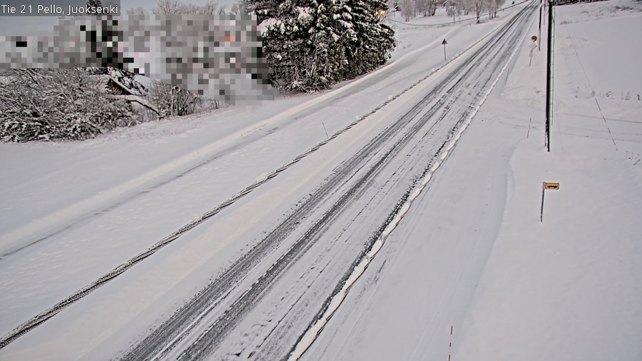 Weather Camera Image Road 21 Pello Juoksenki, Pello, Lappi