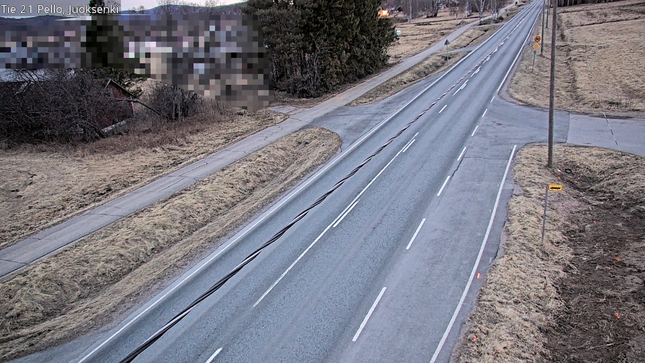 Weather Camera Image Väg 21 Pello Juoksenki, Pello, Lappi