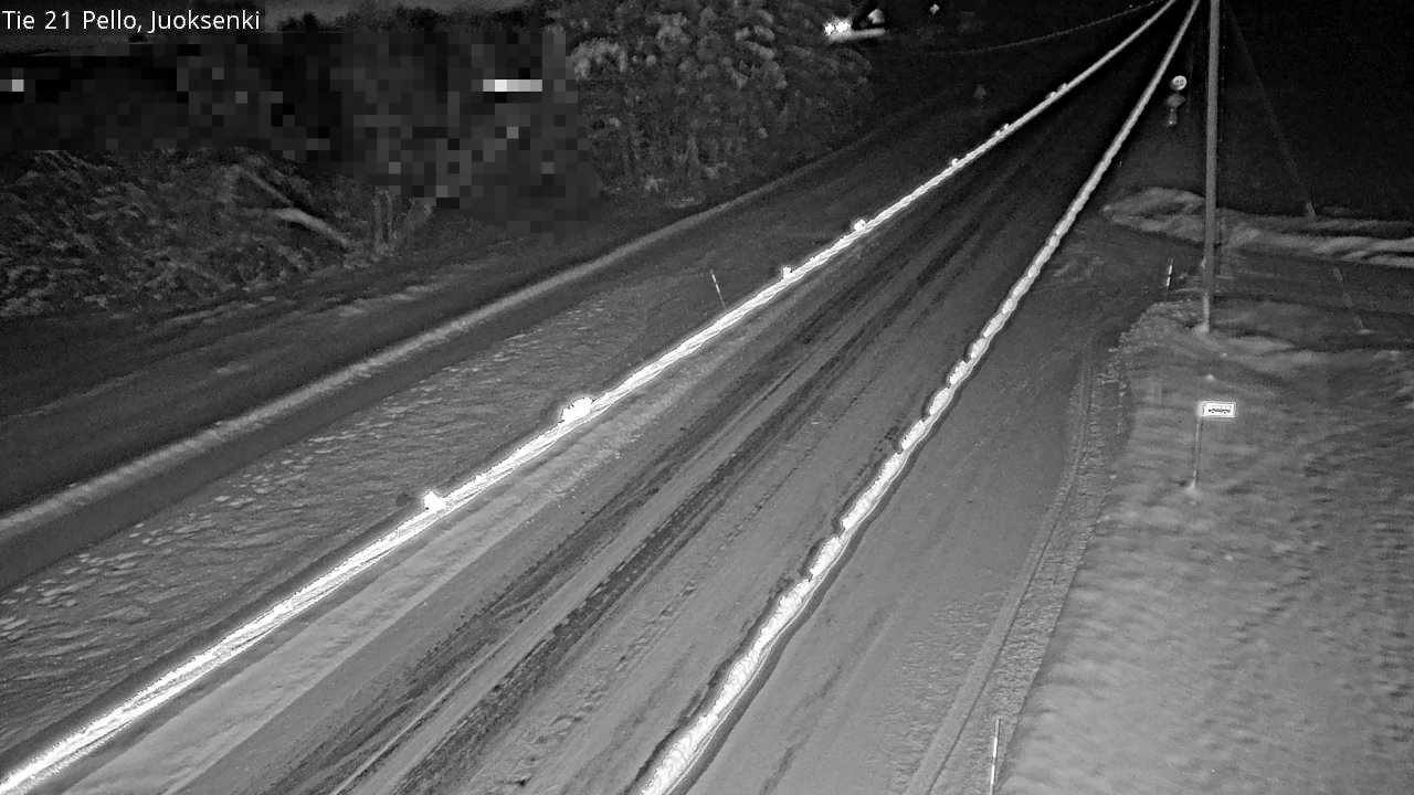 Weather Camera Image Road 21 Pello Juoksenki, Pello, Lappi