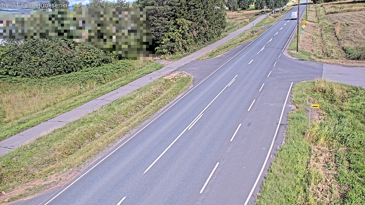 Weather Camera Image Road 21 Pello Juoksenki, Pello, Lappi