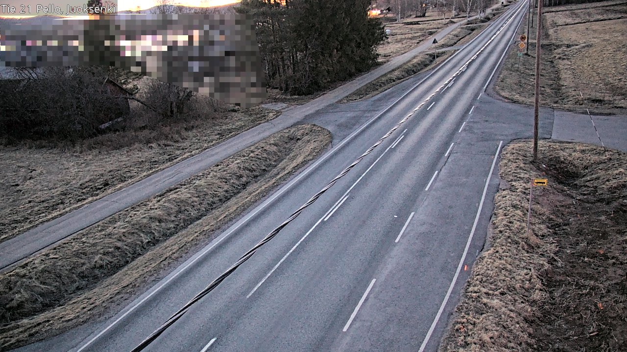Weather Camera Image Väg 21 Pello Juoksenki, Pello, Lappi