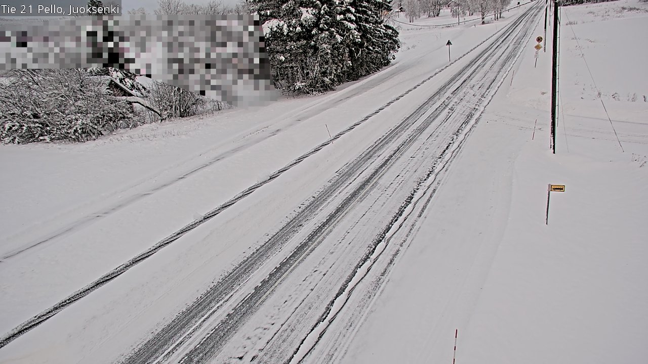 Weather Camera Image Road 21 Pello Juoksenki, Pello, Lappi