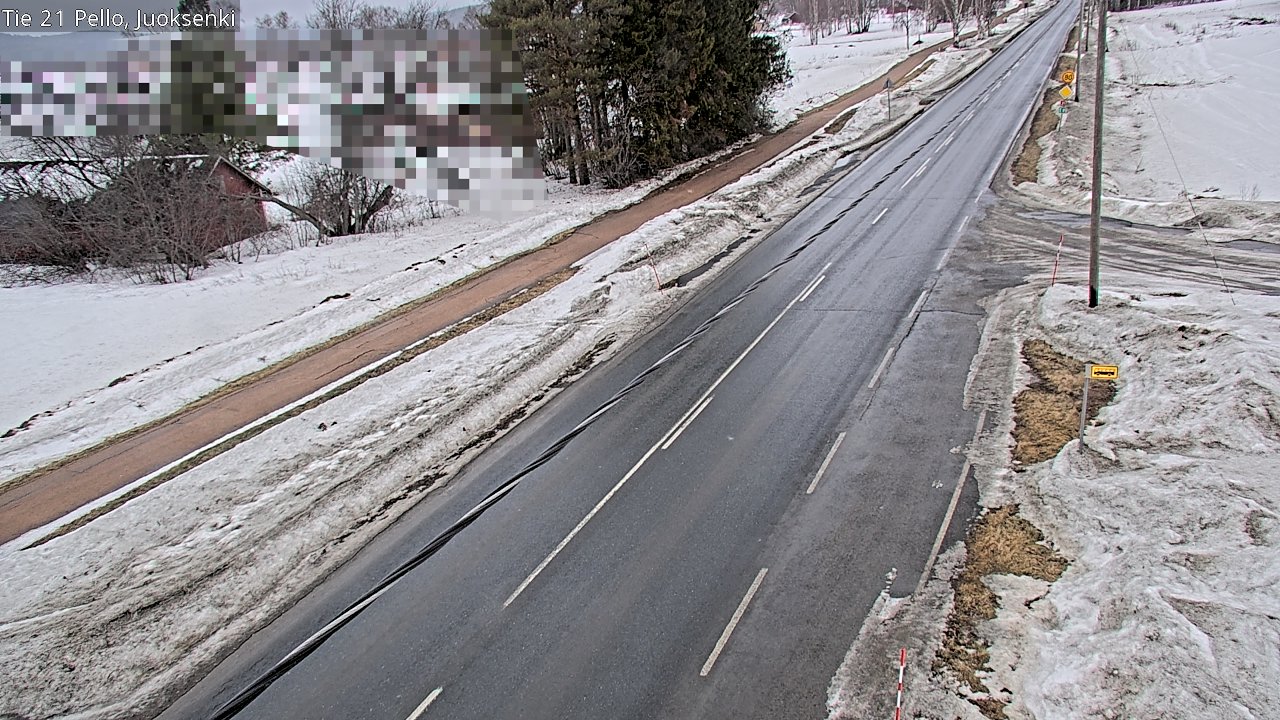 Weather Camera Image Road 21 Pello Juoksenki, Pello, Lappi