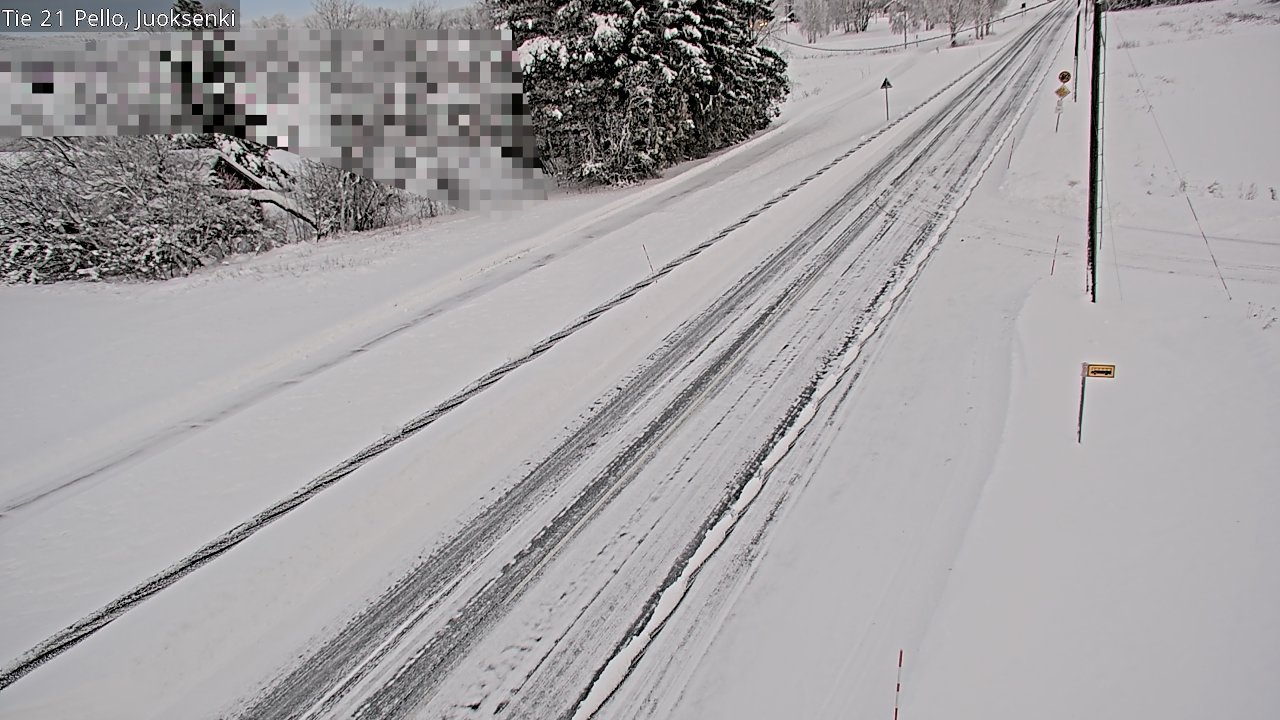 Weather Camera Image Road 21 Pello Juoksenki, Pello, Lappi