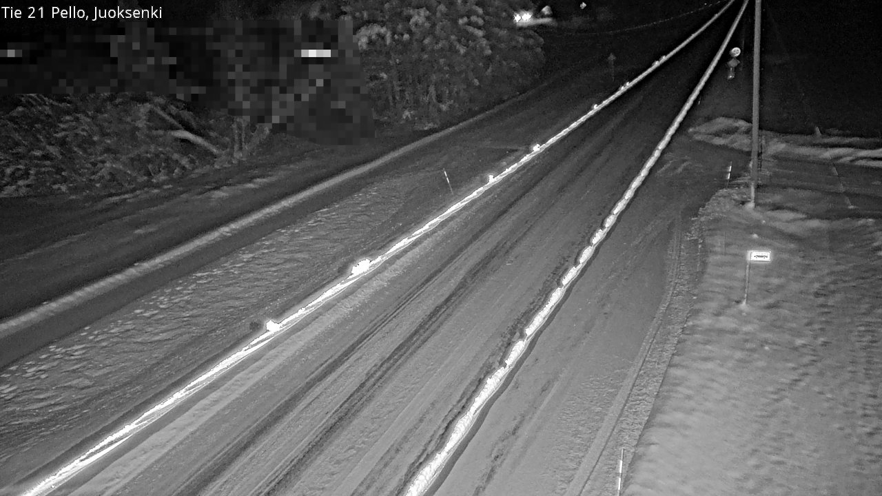Weather Camera Image Road 21 Pello Juoksenki, Pello, Lappi