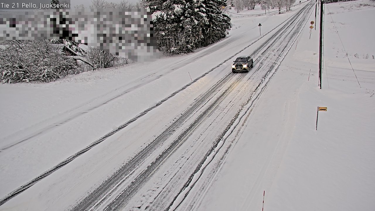 Weather Camera Image Road 21 Pello Juoksenki, Pello, Lappi