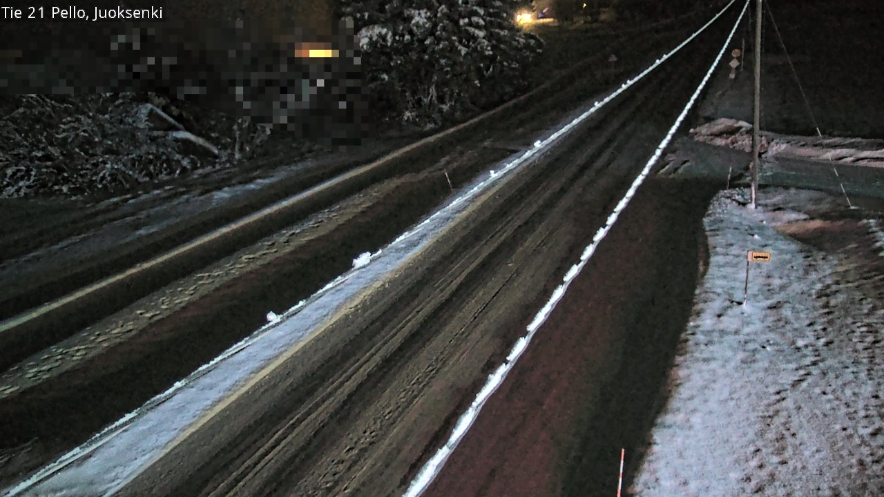 Weather Camera Image Road 21 Pello Juoksenki, Pello, Lappi