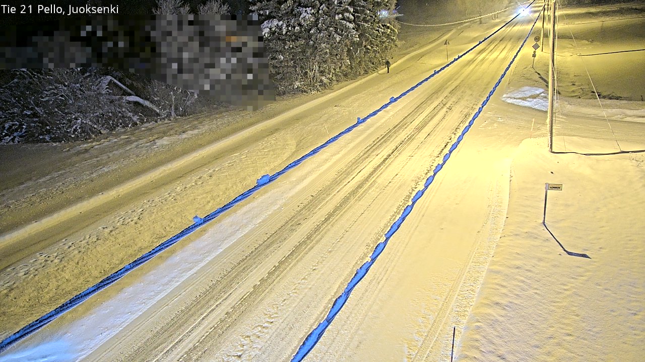 Weather Camera Image Road 21 Pello Juoksenki, Pello, Lappi