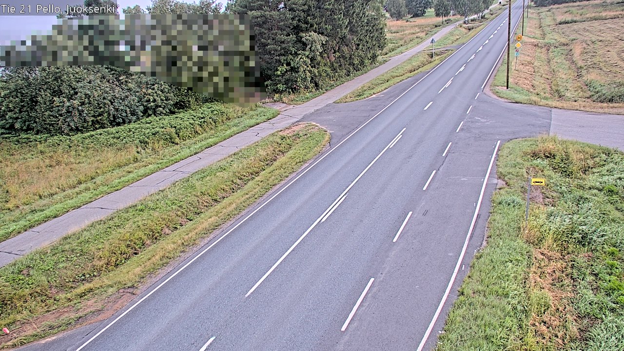 Weather Camera Image Väg 21 Pello Juoksenki, Pello, Lappi