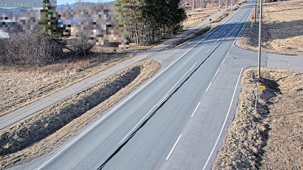 Weather Camera Image Väg 21 Pello Juoksenki, Pello, Lappi