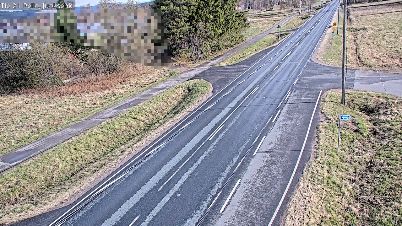 Weather Camera Image Road 21 Pello Juoksenki, Pello, Lappi