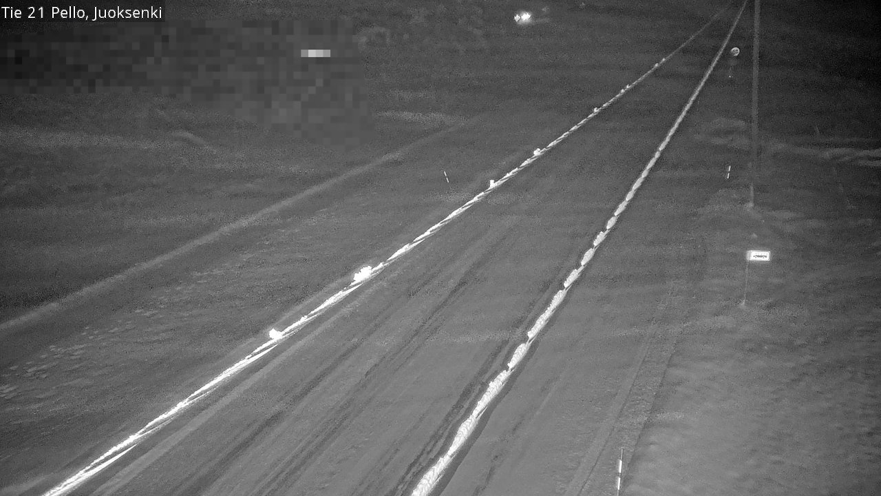 Weather Camera Image Road 21 Pello Juoksenki, Pello, Lappi