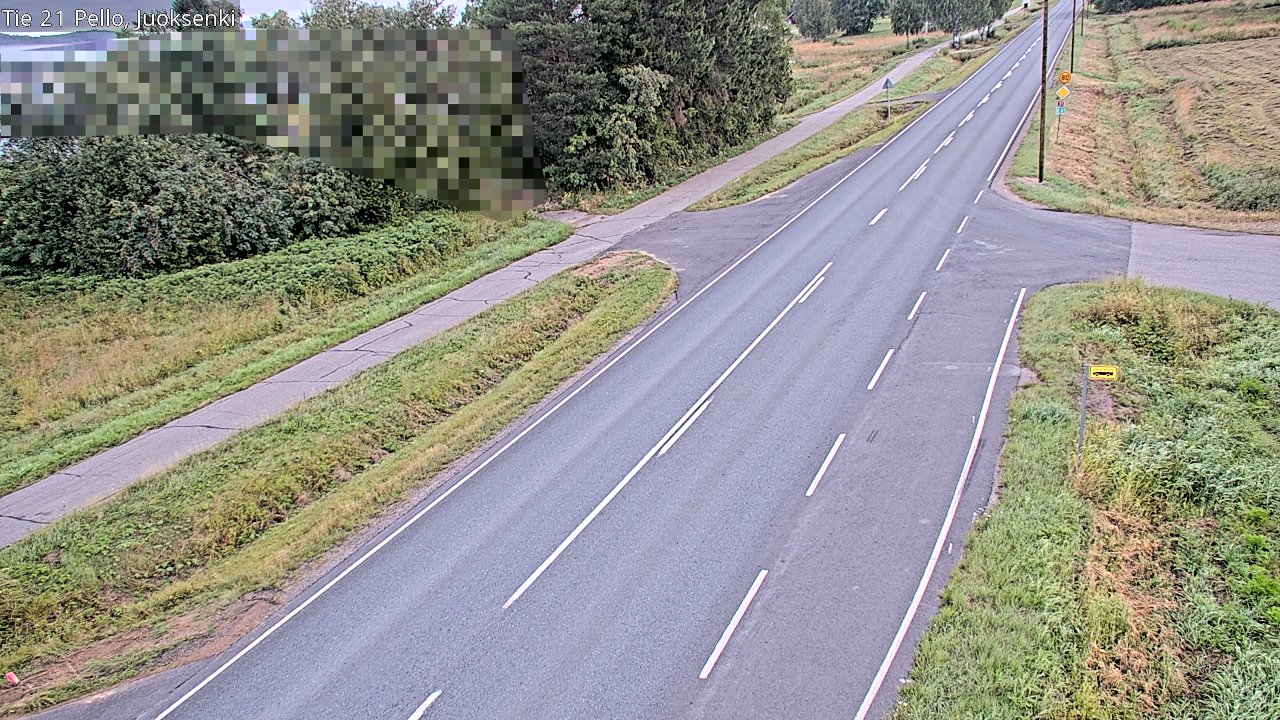 Weather Camera Image Väg 21 Pello Juoksenki, Pello, Lappi