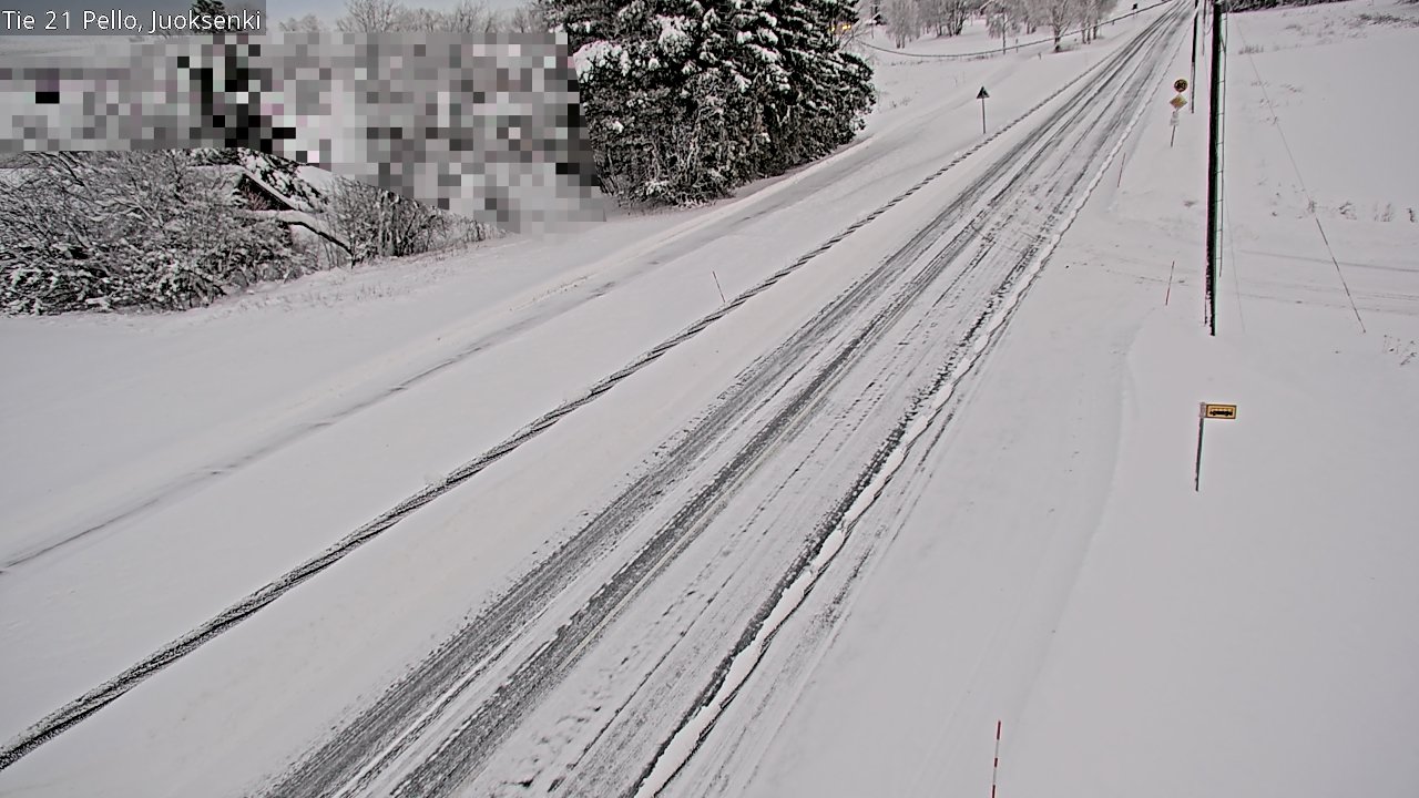 Weather Camera Image Road 21 Pello Juoksenki, Pello, Lappi