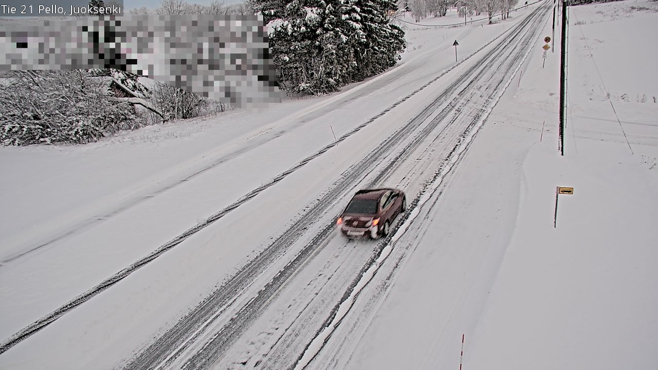 Weather Camera Image Road 21 Pello Juoksenki, Pello, Lappi