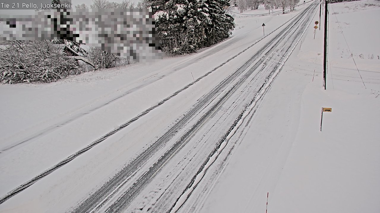 Weather Camera Image Road 21 Pello Juoksenki, Pello, Lappi