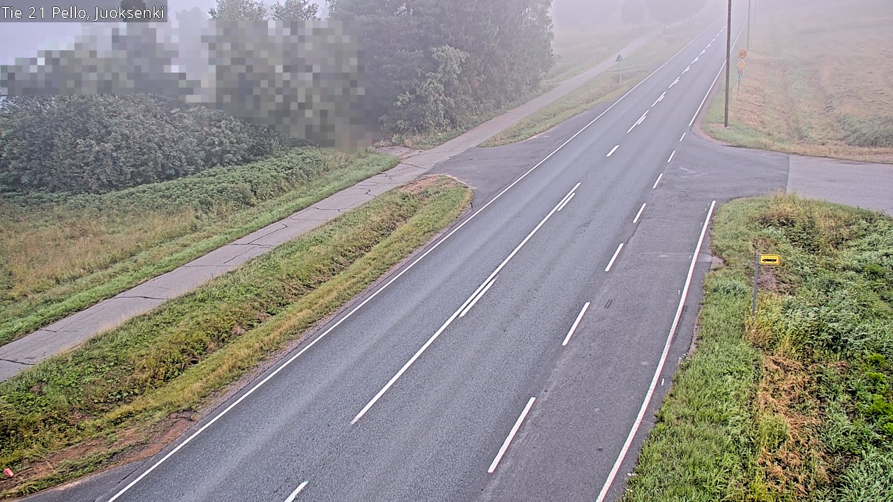 Weather Camera Image Väg 21 Pello Juoksenki, Pello, Lappi