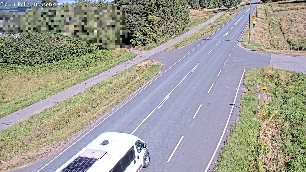 Weather Camera Image Road 21 Pello Juoksenki, Pello, Lappi