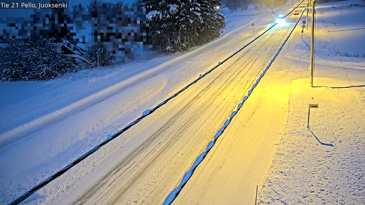Kelikamerat Kuva Tie 21 Pello Juoksenki, Pello, Lappi