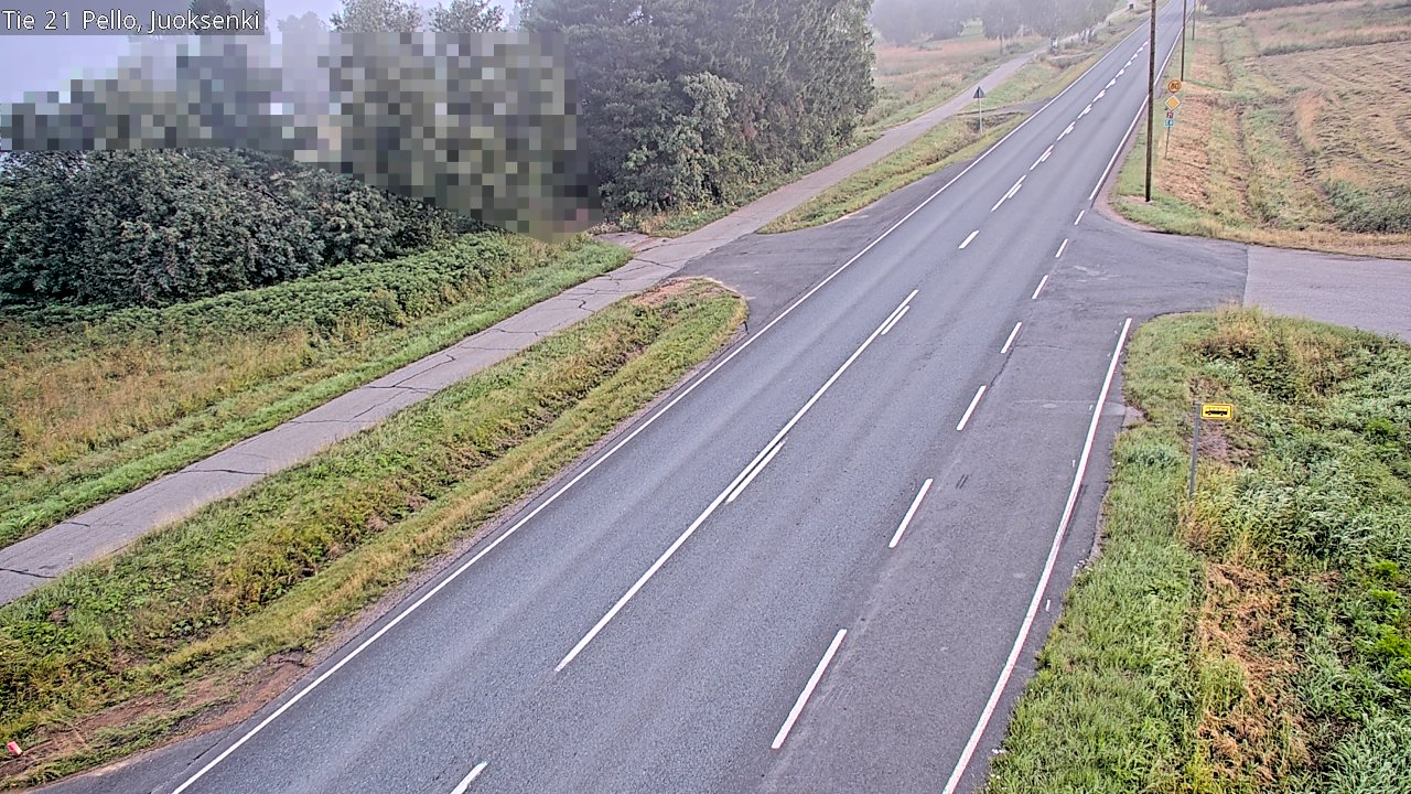 Weather Camera Image Väg 21 Pello Juoksenki, Pello, Lappi