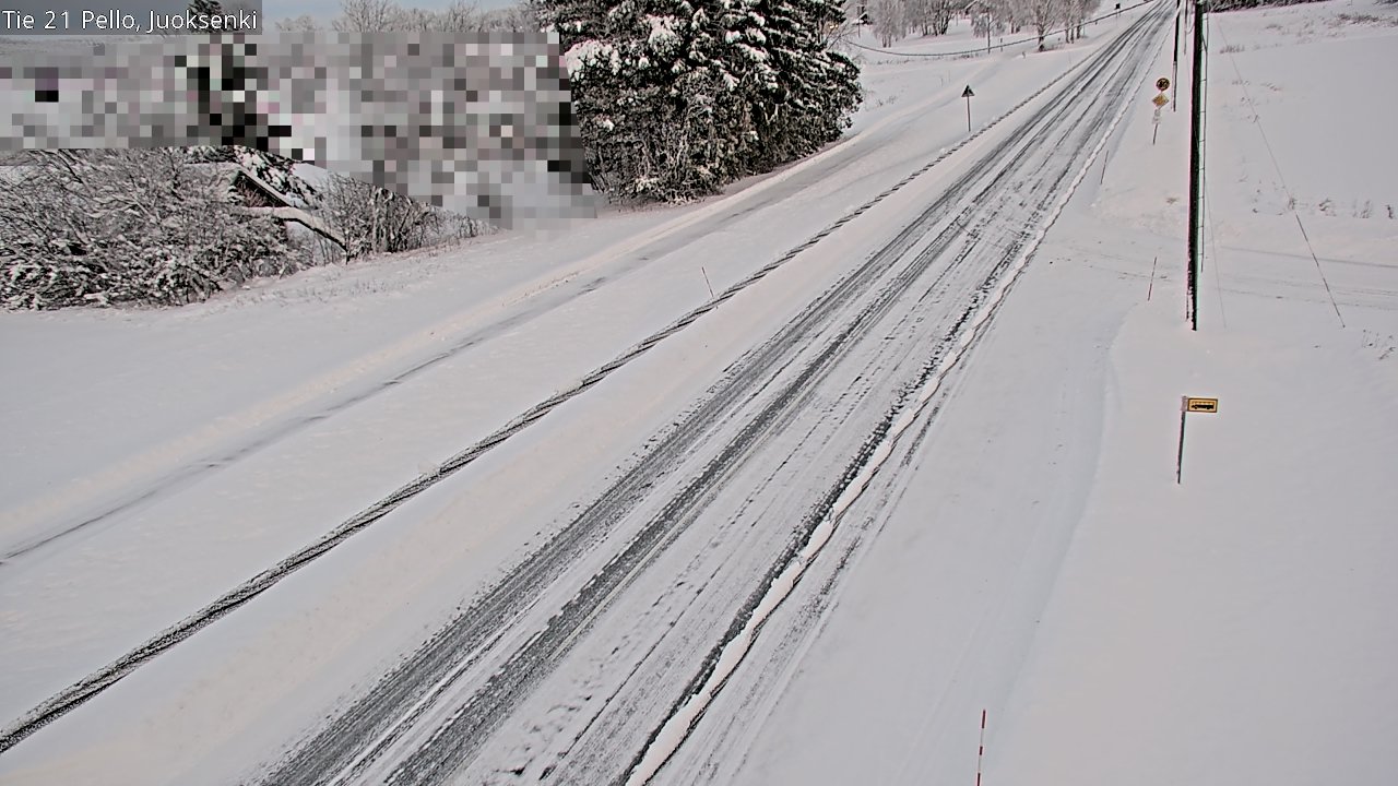 Weather Camera Image Road 21 Pello Juoksenki, Pello, Lappi