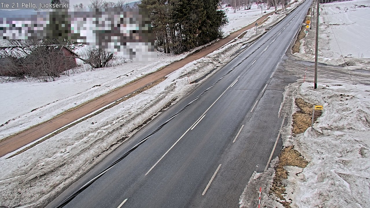 Weather Camera Image Road 21 Pello Juoksenki, Pello, Lappi