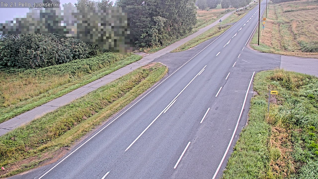 Weather Camera Image Väg 21 Pello Juoksenki, Pello, Lappi