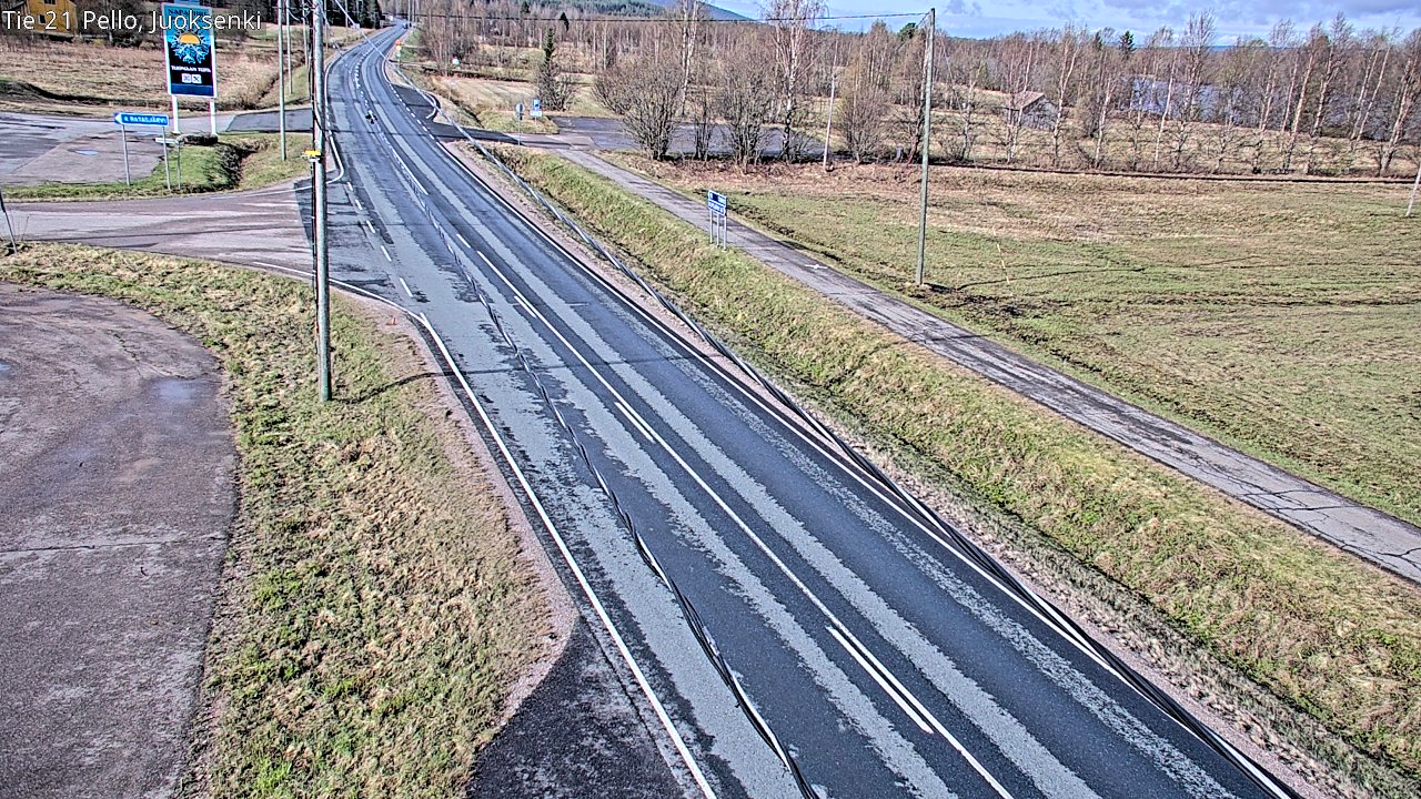 Weather Camera Image Road 21 Pello Juoksenki, Pello, Lappi