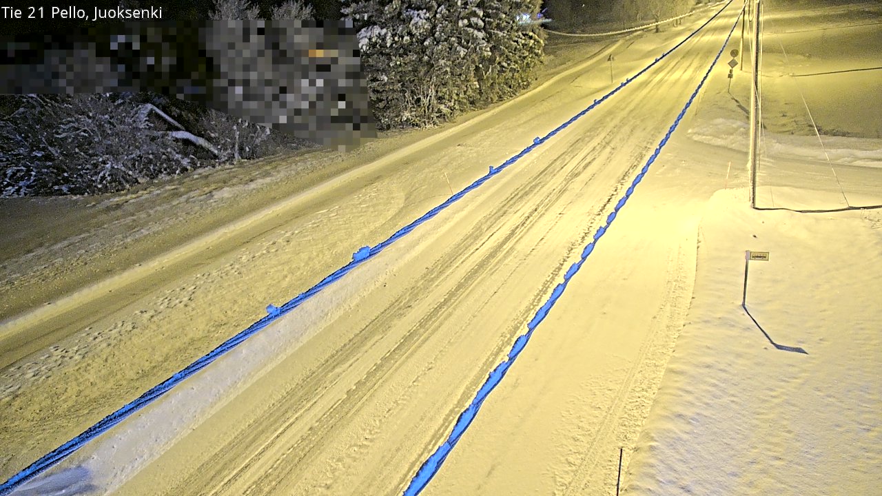Weather Camera Image Road 21 Pello Juoksenki, Pello, Lappi