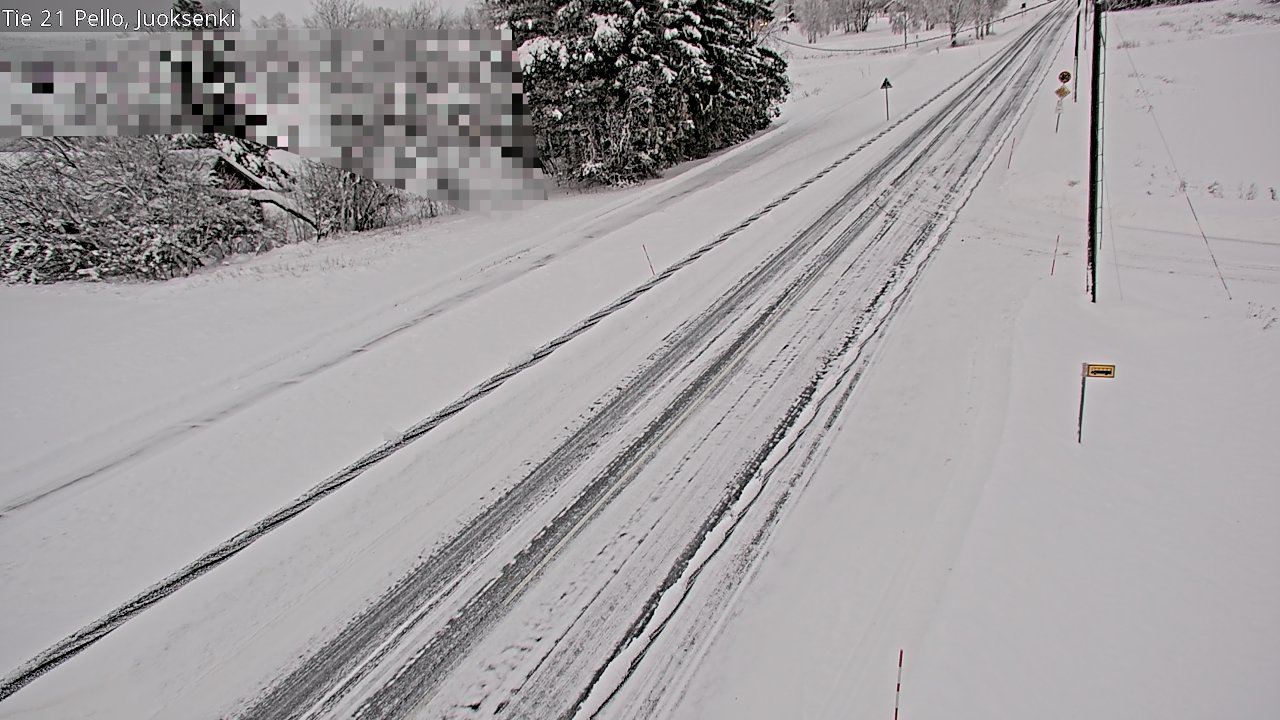 Weather Camera Image Road 21 Pello Juoksenki, Pello, Lappi