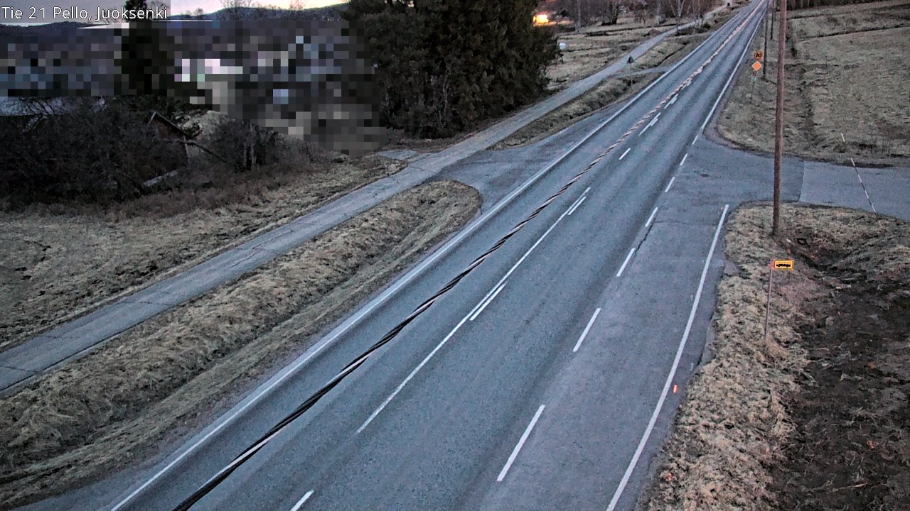 Weather Camera Image Väg 21 Pello Juoksenki, Pello, Lappi
