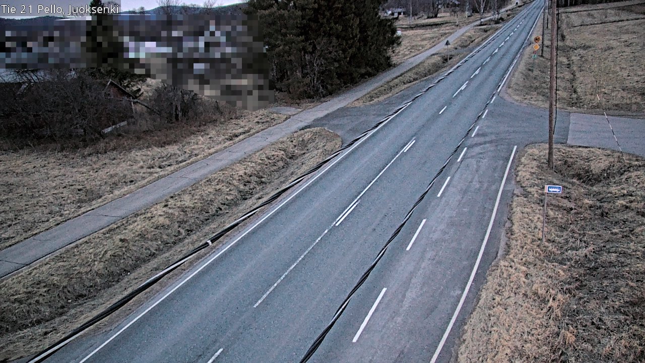 Weather Camera Image Road 21 Pello Juoksenki, Pello, Lappi