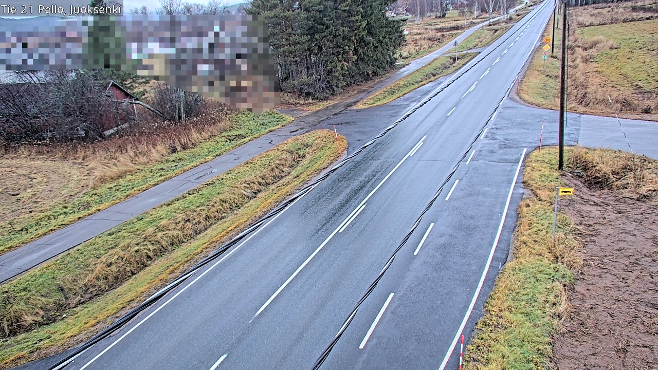 Weather Camera Image Väg 21 Pello Juoksenki, Pello, Lappi