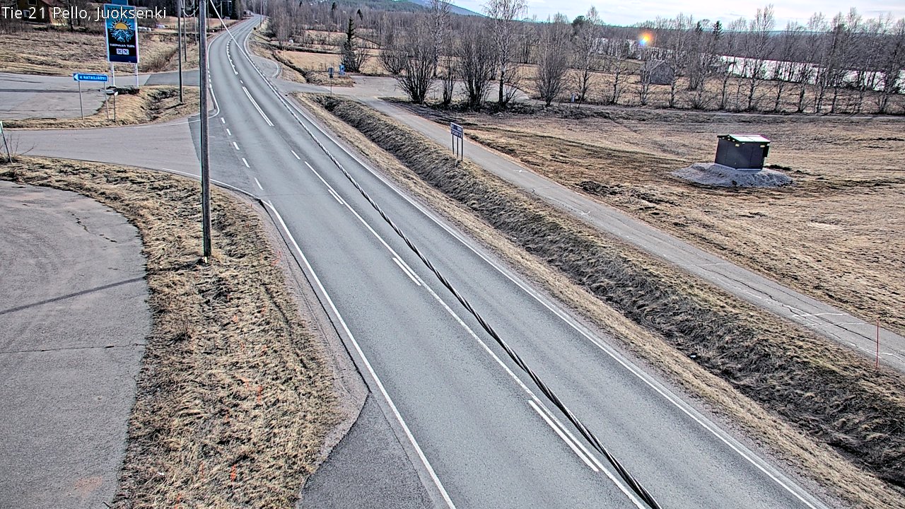 Weather Camera Image Väg 21 Pello Juoksenki, Pello, Lappi