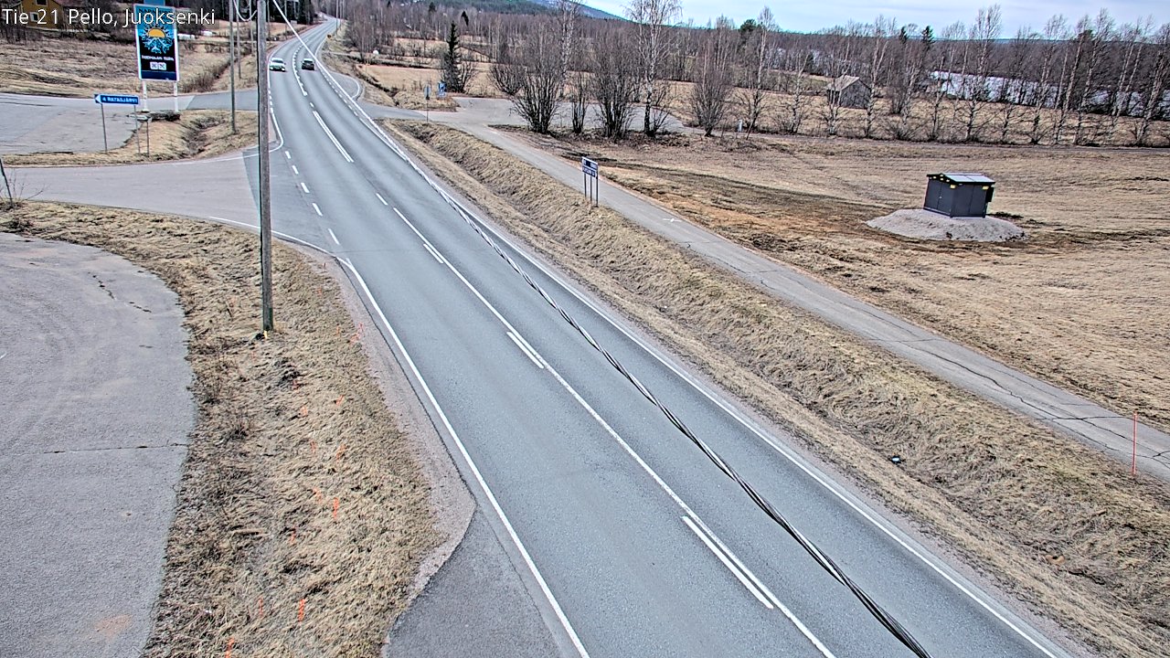 Weather Camera Image Väg 21 Pello Juoksenki, Pello, Lappi