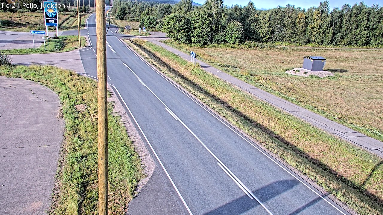Weather Camera Image Road 21 Pello Juoksenki, Pello, Lappi