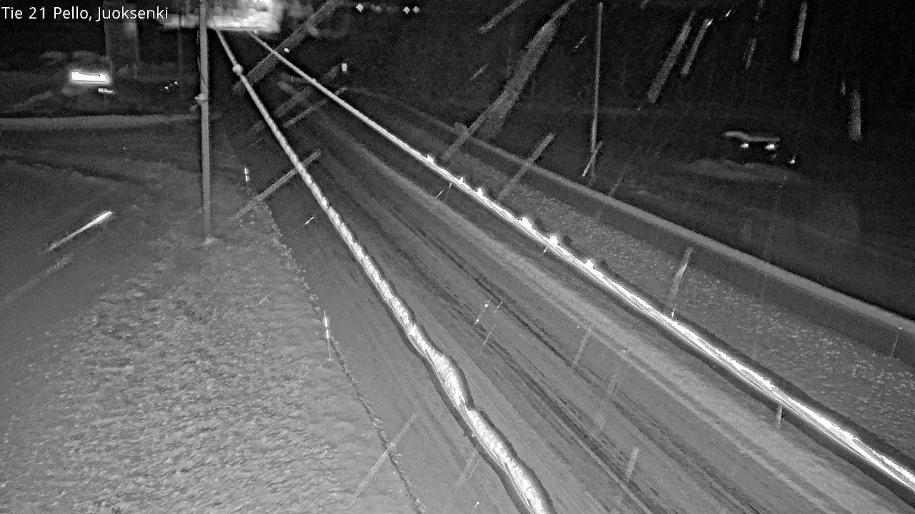 Weather Camera Image Road 21 Pello Juoksenki, Pello, Lappi
