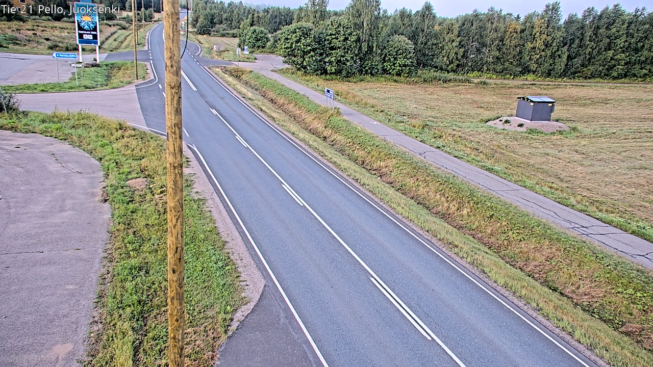 Weather Camera Image Road 21 Pello Juoksenki, Pello, Lappi