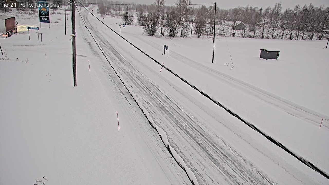 Kelikamerat Kuva Tie 21 Pello Juoksenki, Pello, Lappi