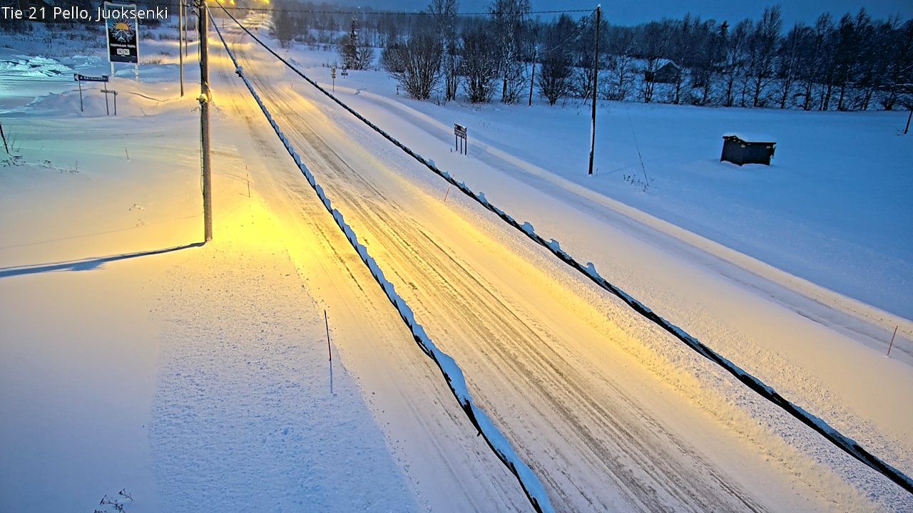 Kelikamerat Kuva Tie 21 Pello Juoksenki, Pello, Lappi
