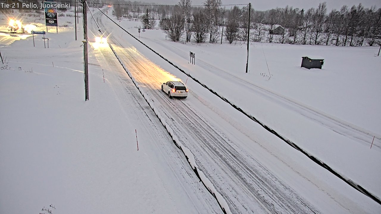Kelikamerat Kuva Tie 21 Pello Juoksenki, Pello, Lappi