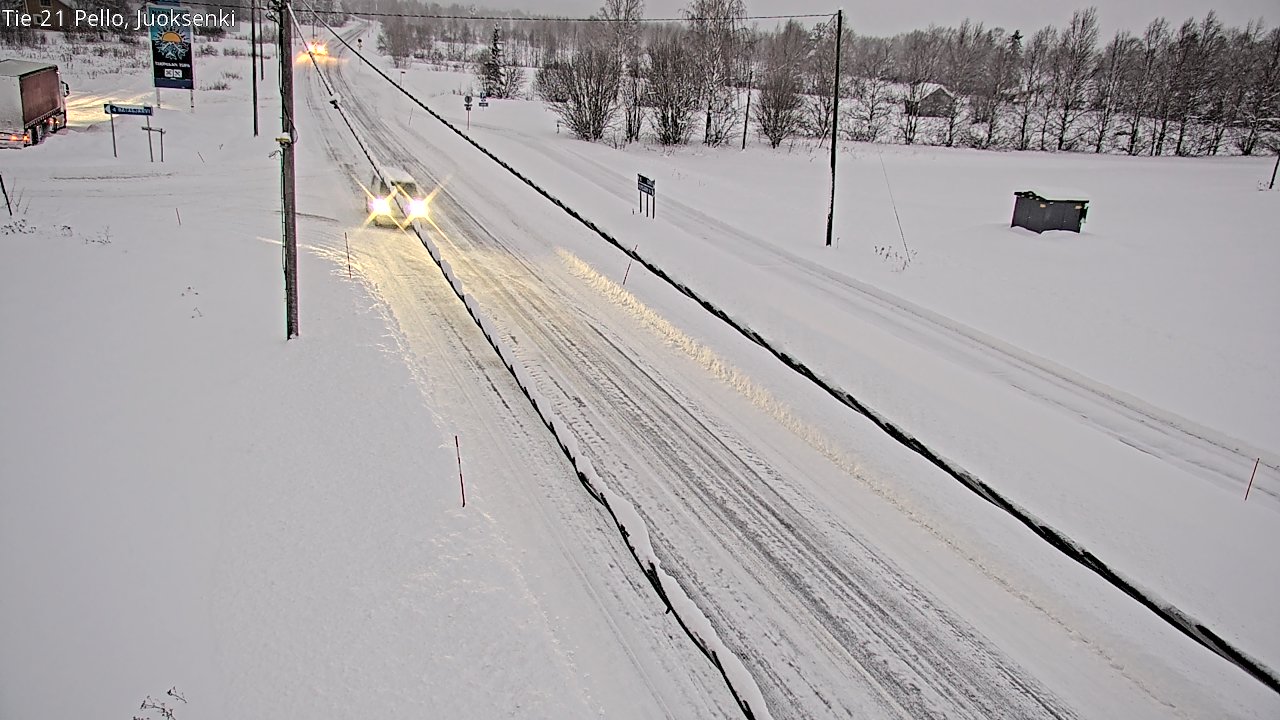 Kelikamerat Kuva Tie 21 Pello Juoksenki, Pello, Lappi