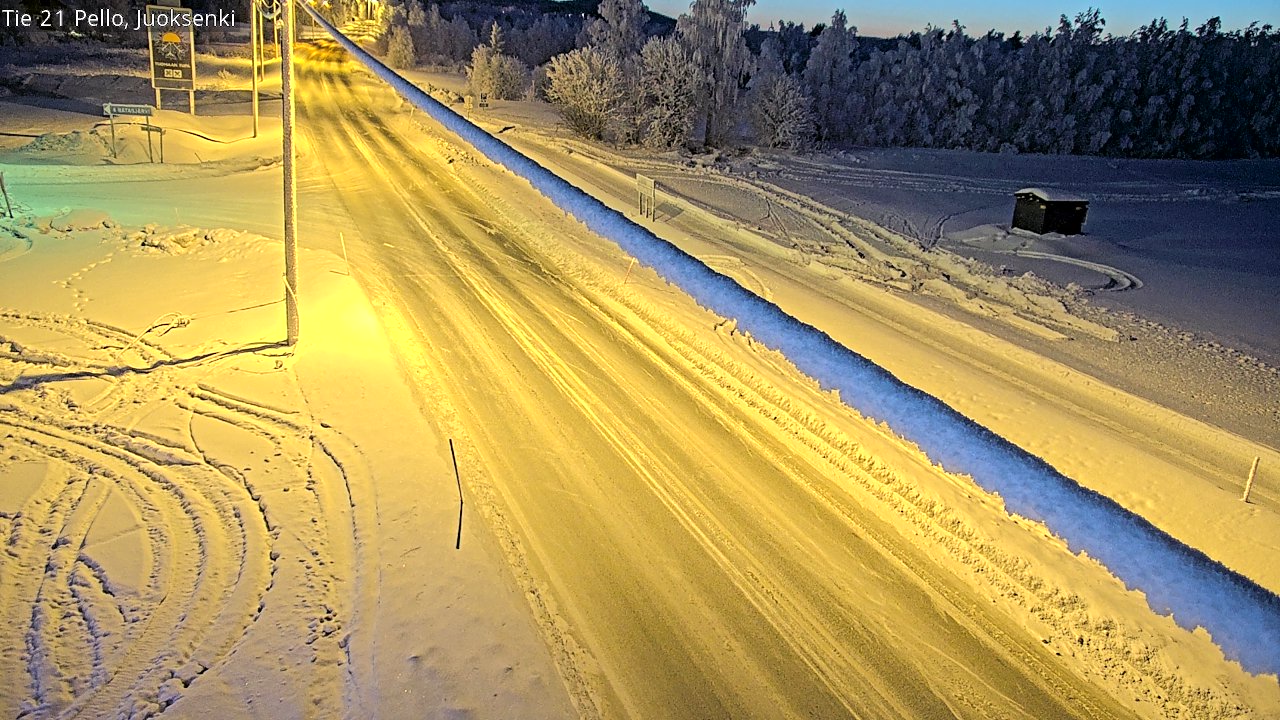Kelikamerat Kuva Tie 21 Pello Juoksenki, Pello, Lappi
